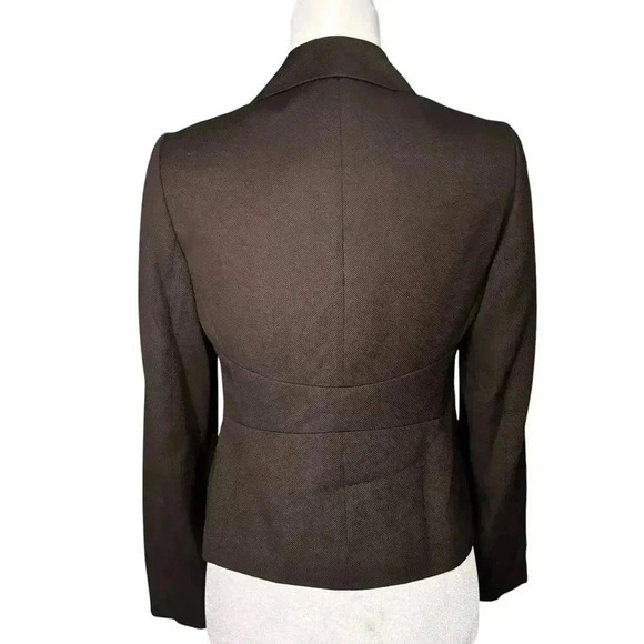 Nine West Brown Blazer Size 4P - Picture 2 of 6